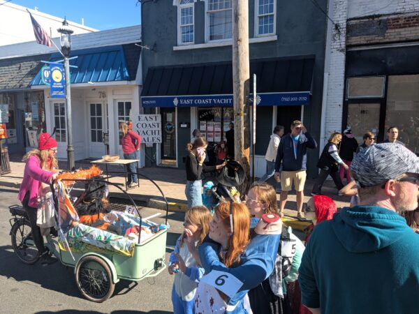 Atlantic Highlands Halloween Parade Halloween Parade in Atlantic Highlands, NJ Passing In Front of East Coast Yacht Sales's Office